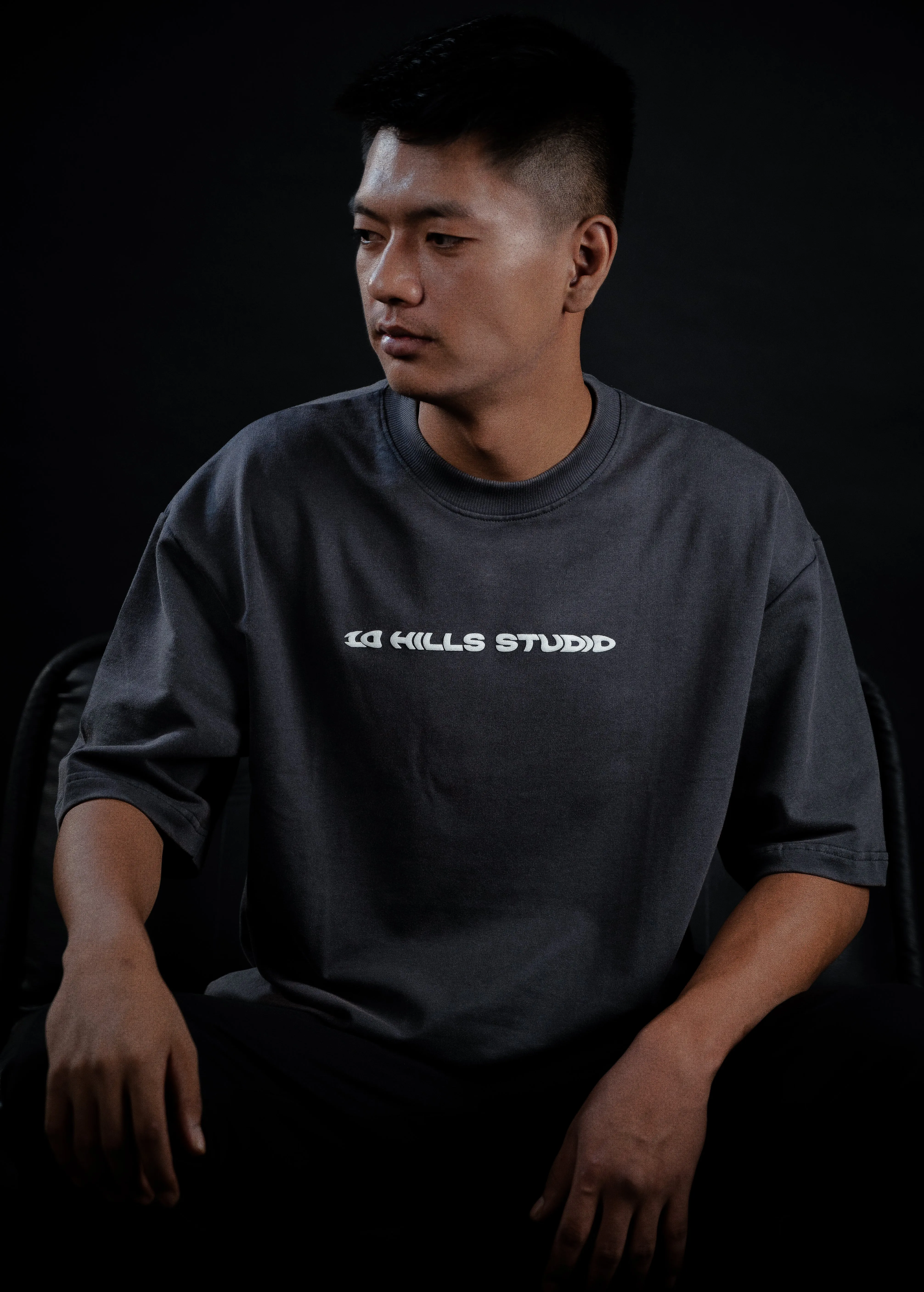 10 Hills Studio Vintage Black Logo Tee