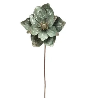 7.75" Celadon Green Magnolia Pick