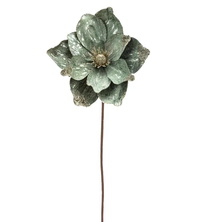 7.75" Celadon Green Magnolia Pick