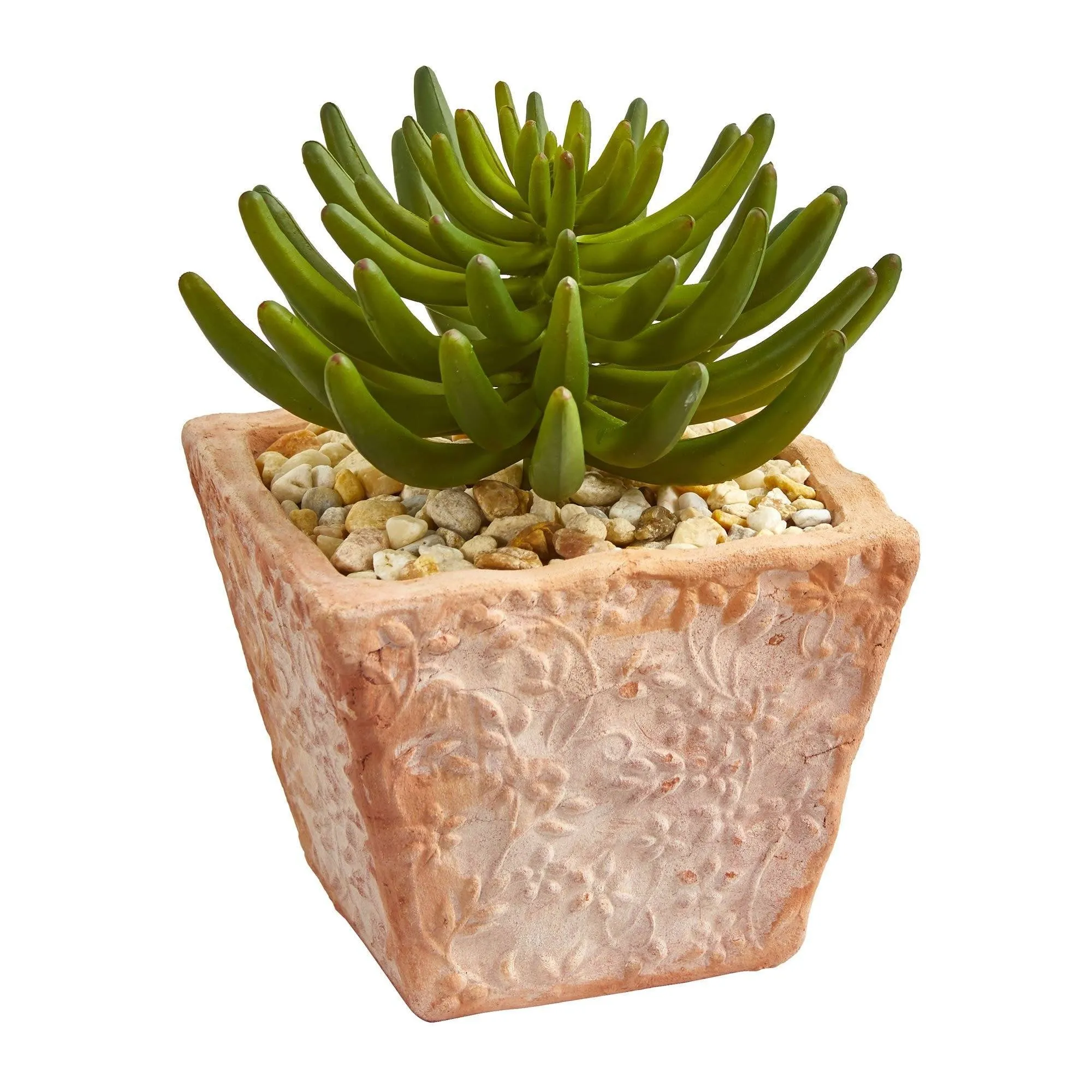 9” Succulent Artificial Plant in Terra Cotta Planter (Set of 2)