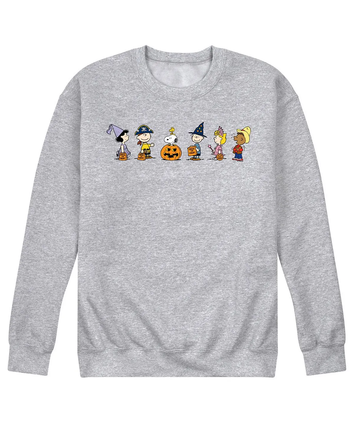 AIRWAVES Men's Peanuts Fleece T-Shirt, Gray
