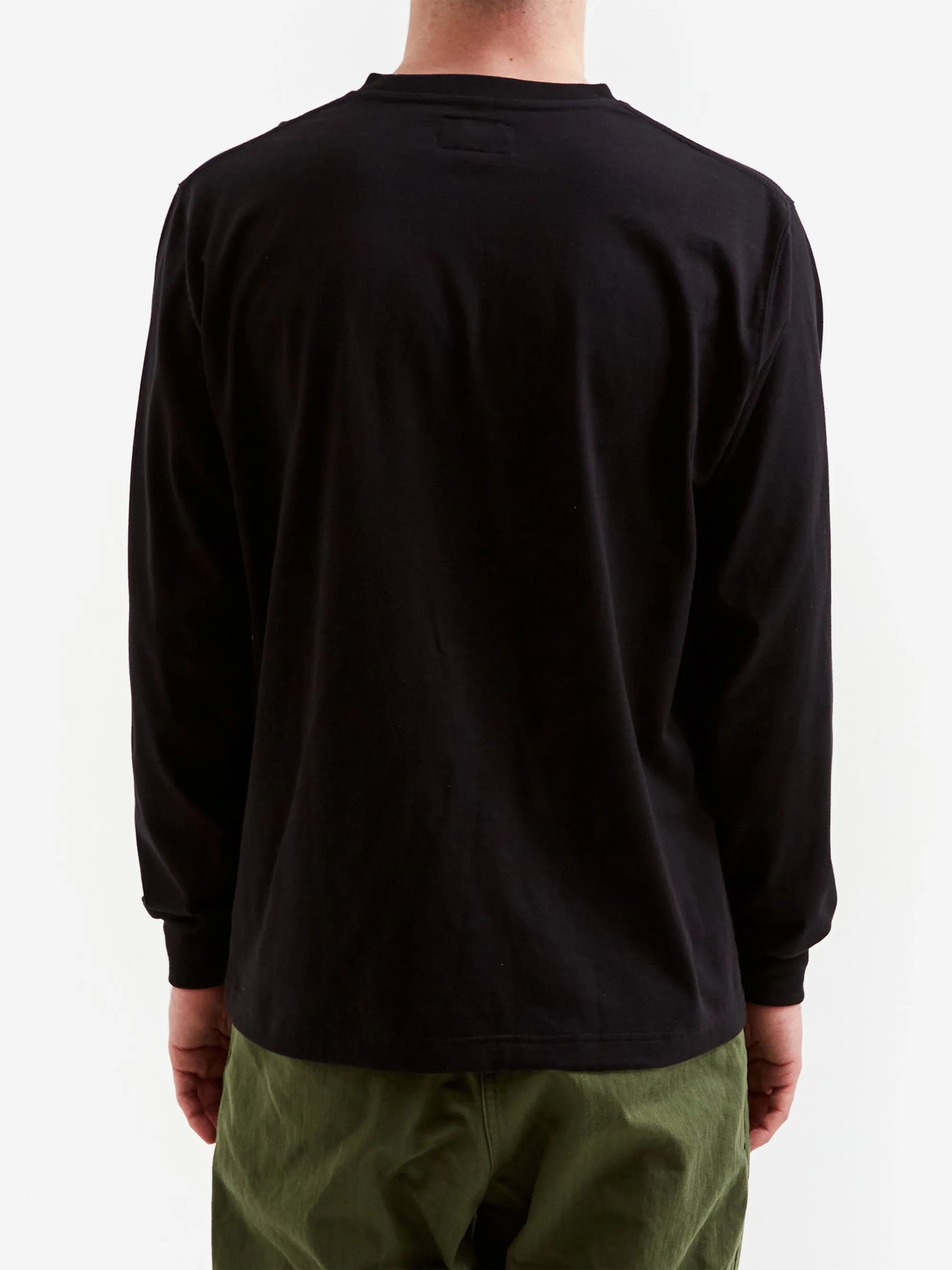 Beams Plus Long Sleeve Pocket T-Shirt 40/2 - Black
