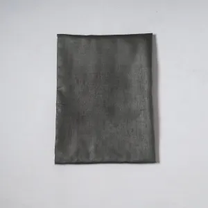 Black - Vidarbha Tussar Silk Cotton Handloom Precut Fabric (1.1 meter) 50