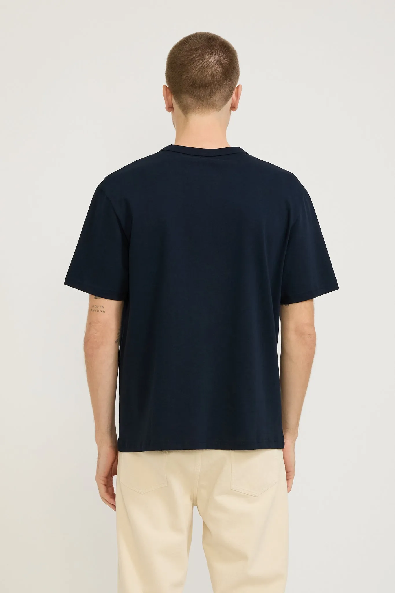 Boxy Petit VPC T-Shirt Dark Navy/Ecru