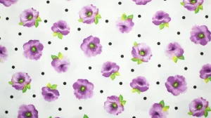 Brooke Small Tossed Floral in Lilac by Studio 8