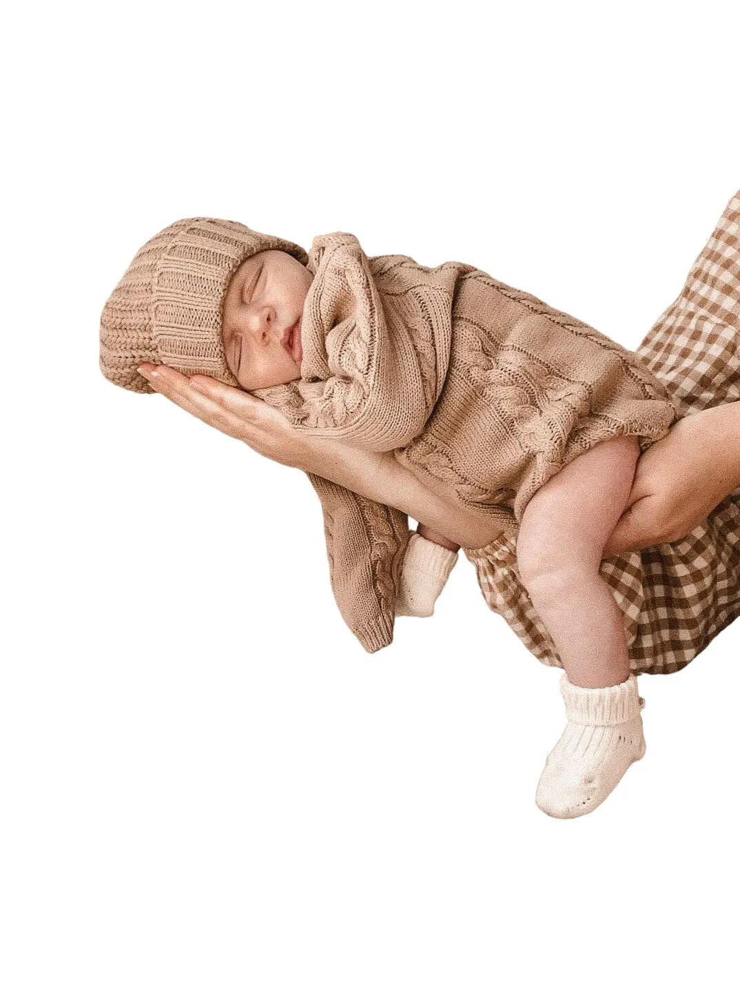 Cable Knit Romper - Acorn