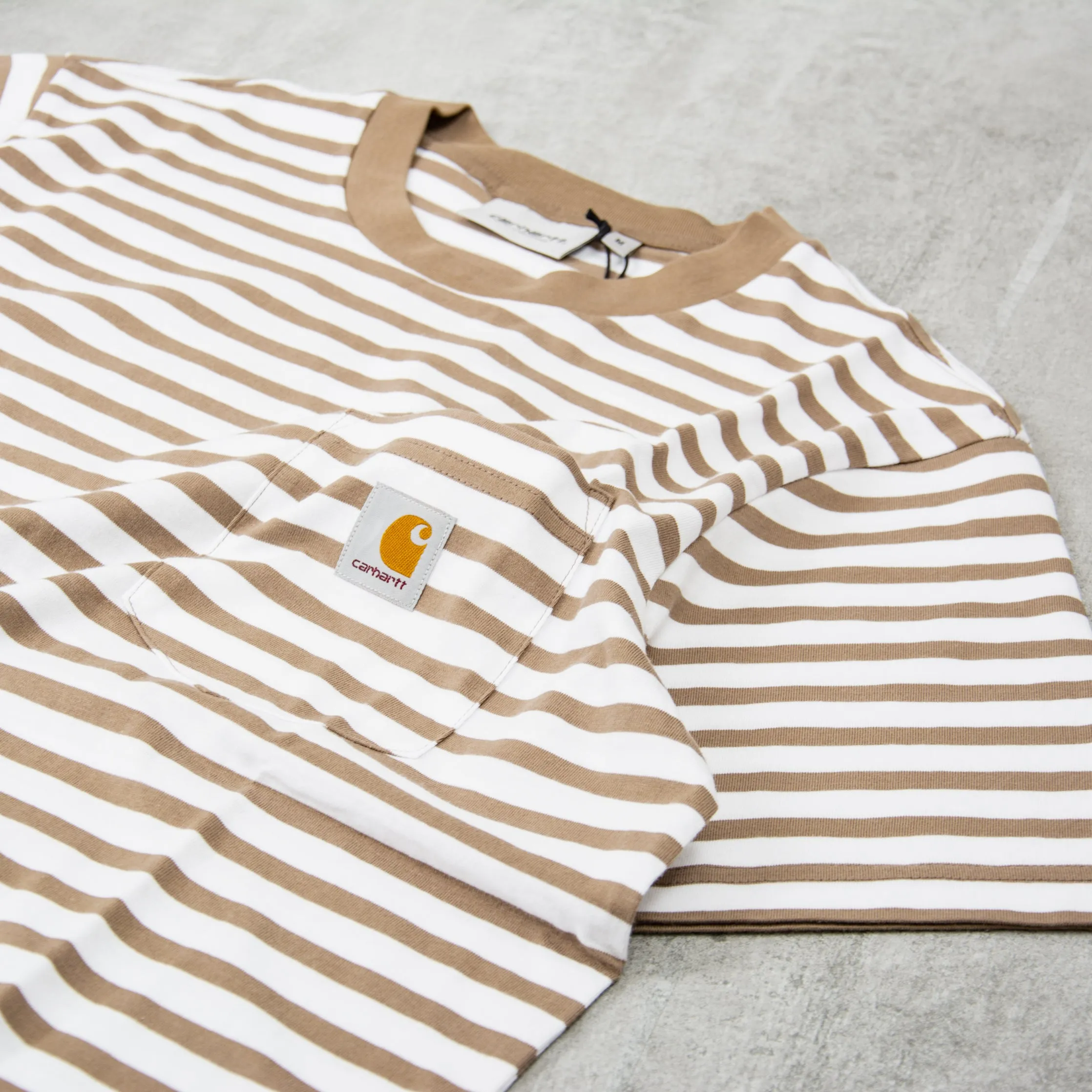 Carhartt WIP Seidler Pocket Tee - Branch / White
