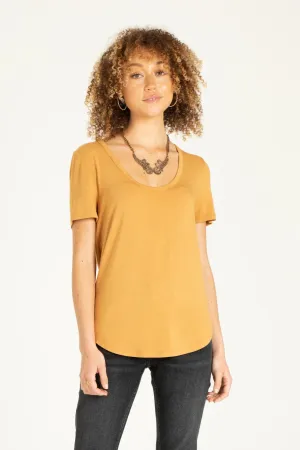 Catalina Scoop Short Sleeve Top