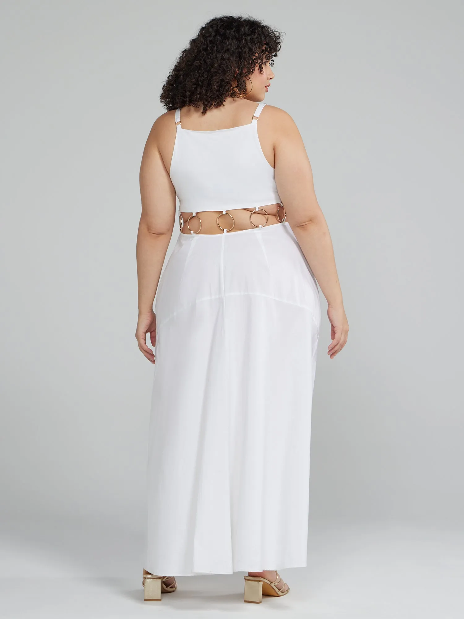 Celeste O-Ring Waist Detail Maxi Dress