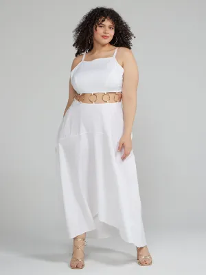 Celeste O-Ring Waist Detail Maxi Dress