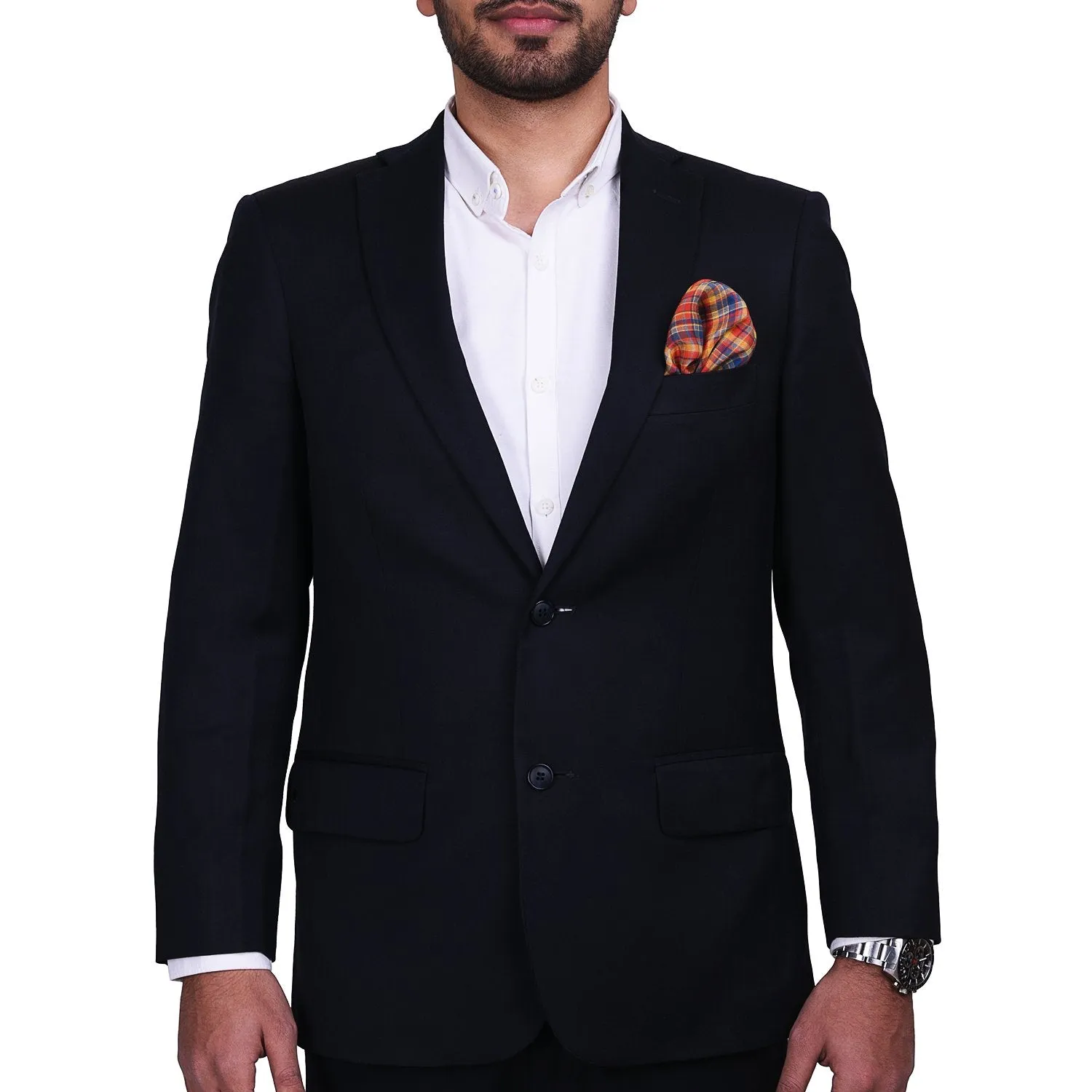 Chokore Pocket square Two-in-One red yellow from the Plaids line