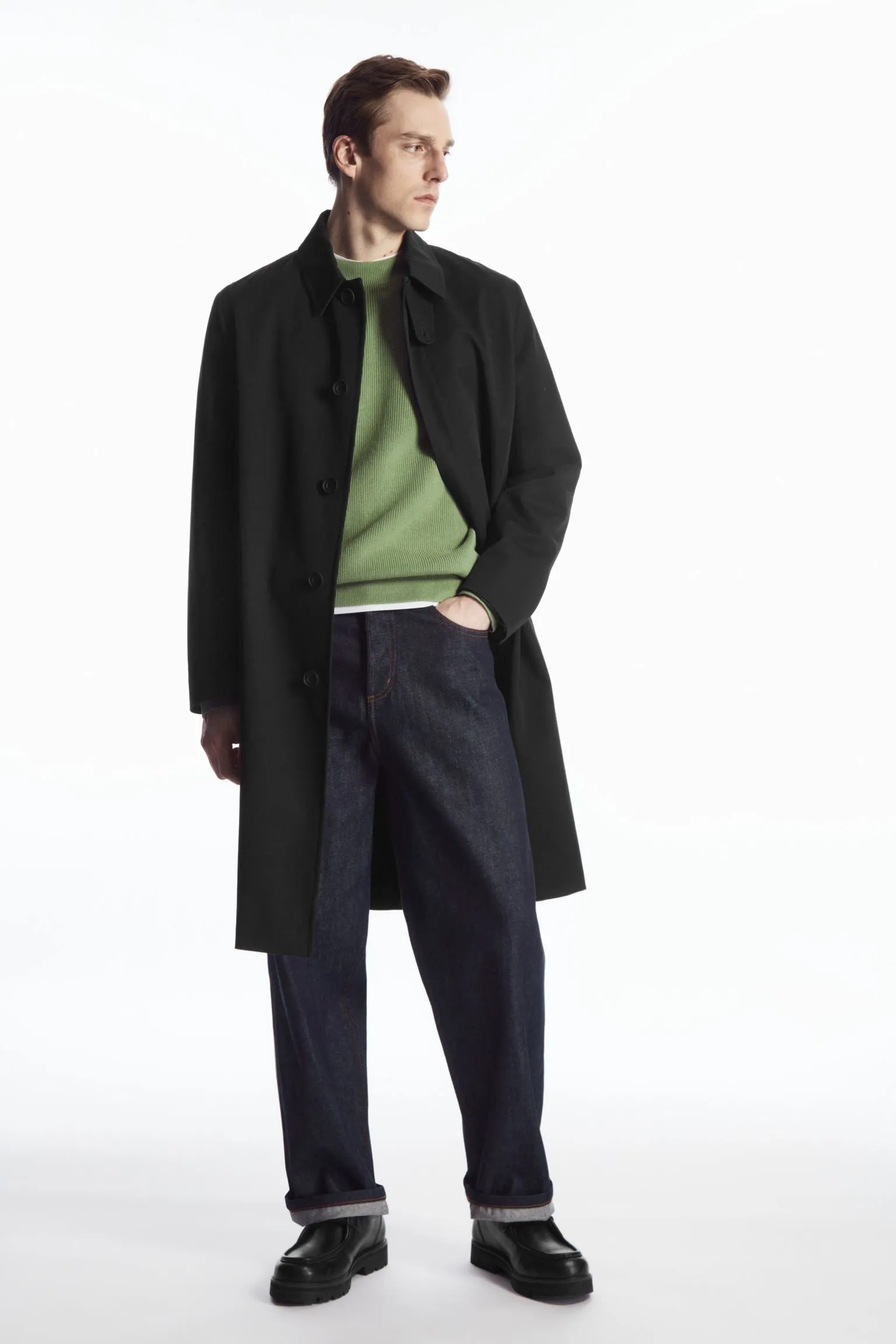 Cos Rib Knit Sweater, Khaki
