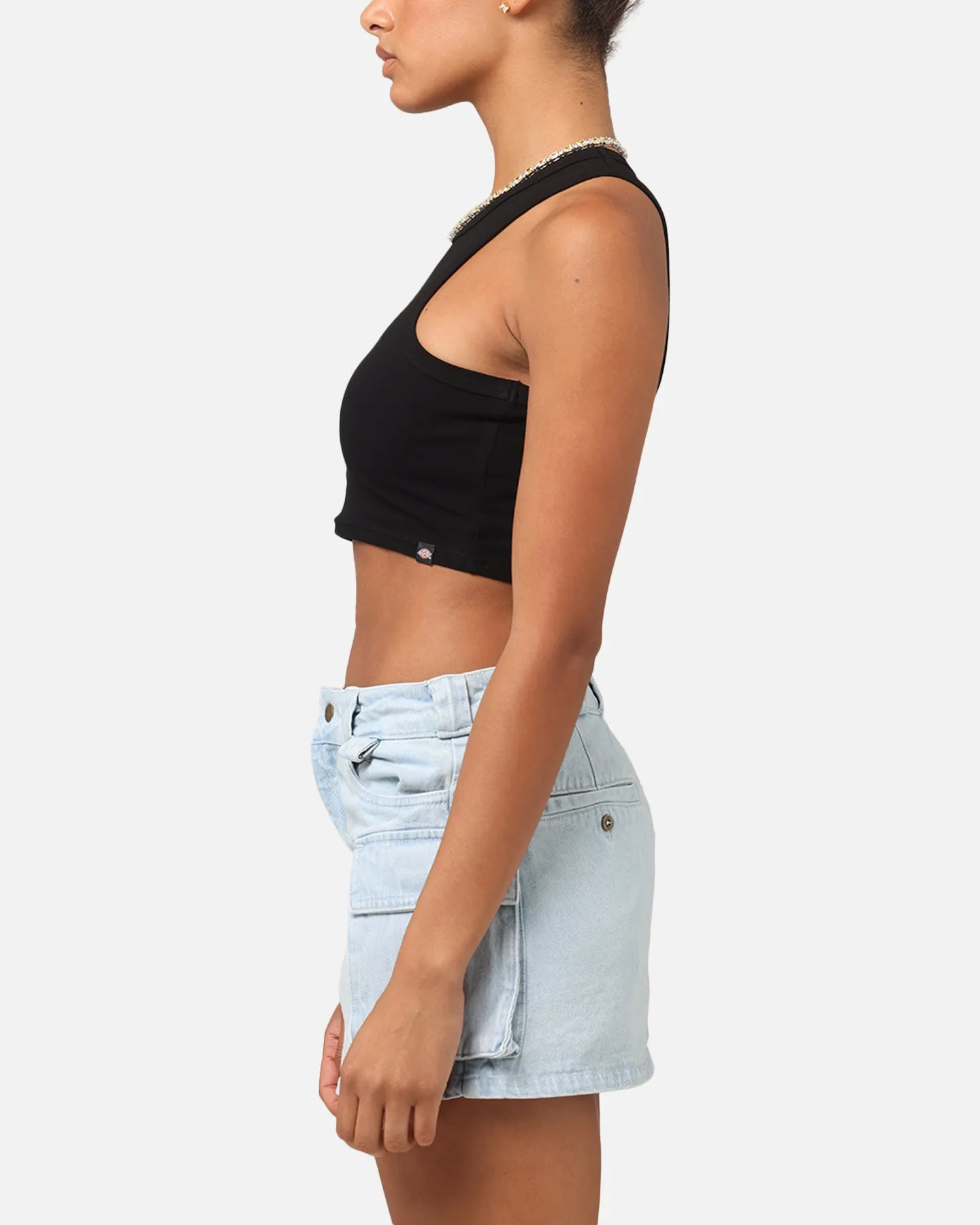 Dickies Women's Fire Boy Crop Tank Black