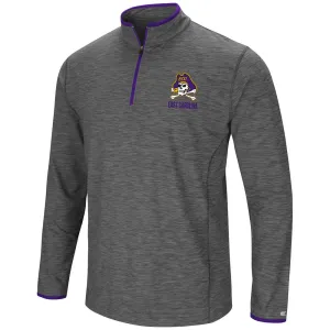 East Carolina Pirates Colosseum Gray Diemert 1/4 Zip LS Pullover Windshirt
