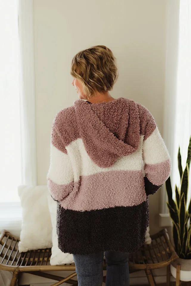 Fuzzy Hoodie Cardi