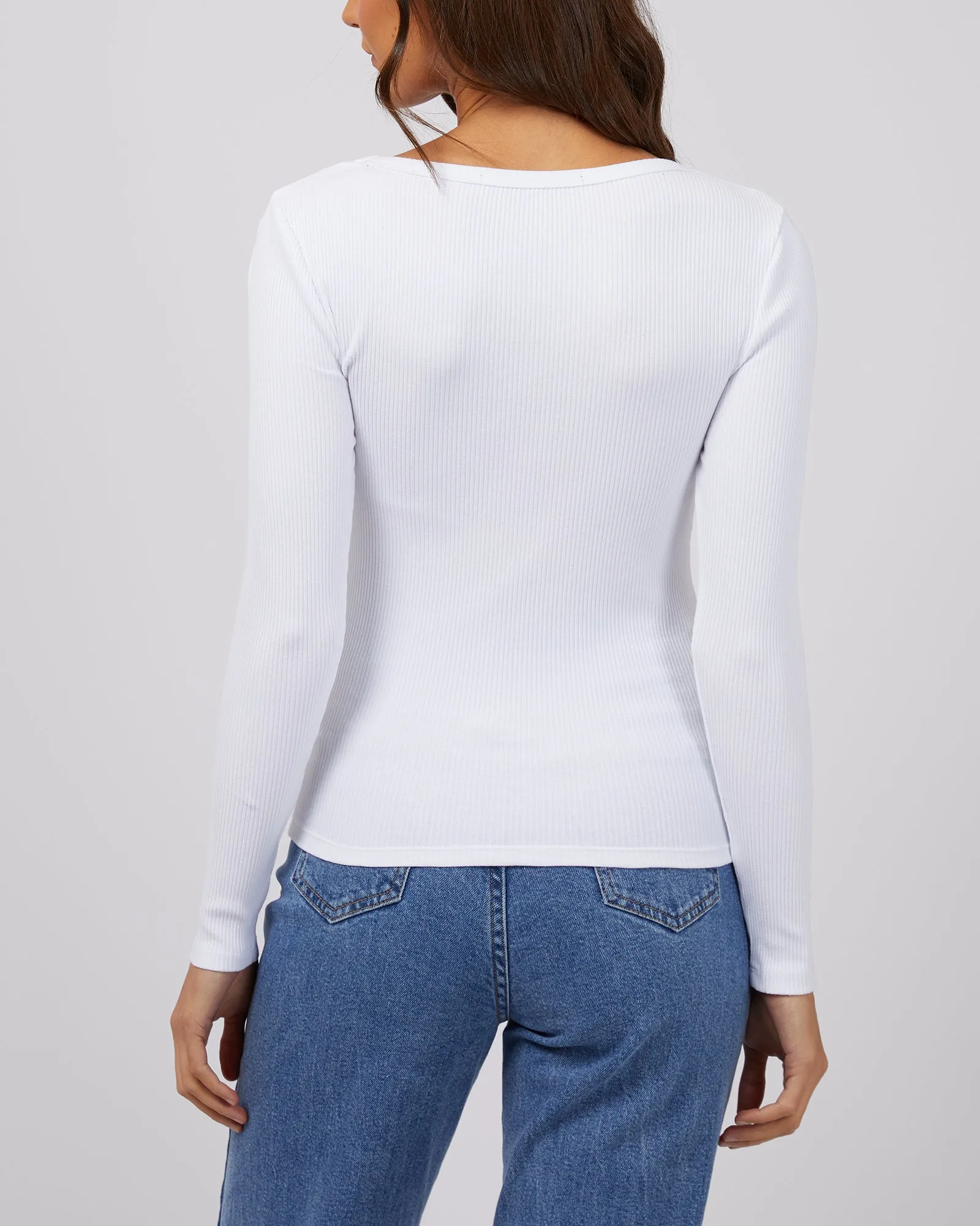 Hazel Long Sleeve White