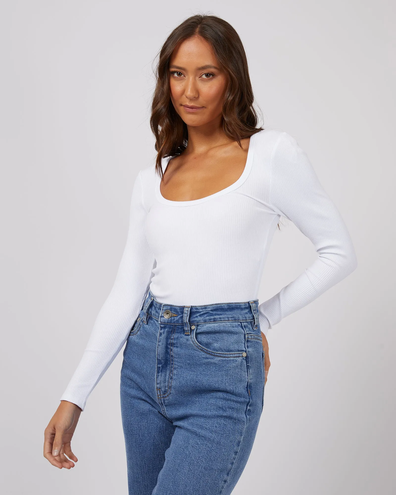 Hazel Long Sleeve White