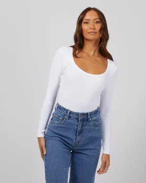 Hazel Long Sleeve White