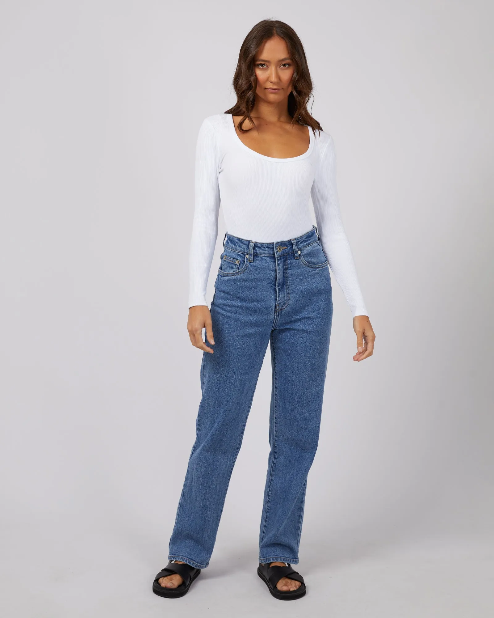 Hazel Long Sleeve White