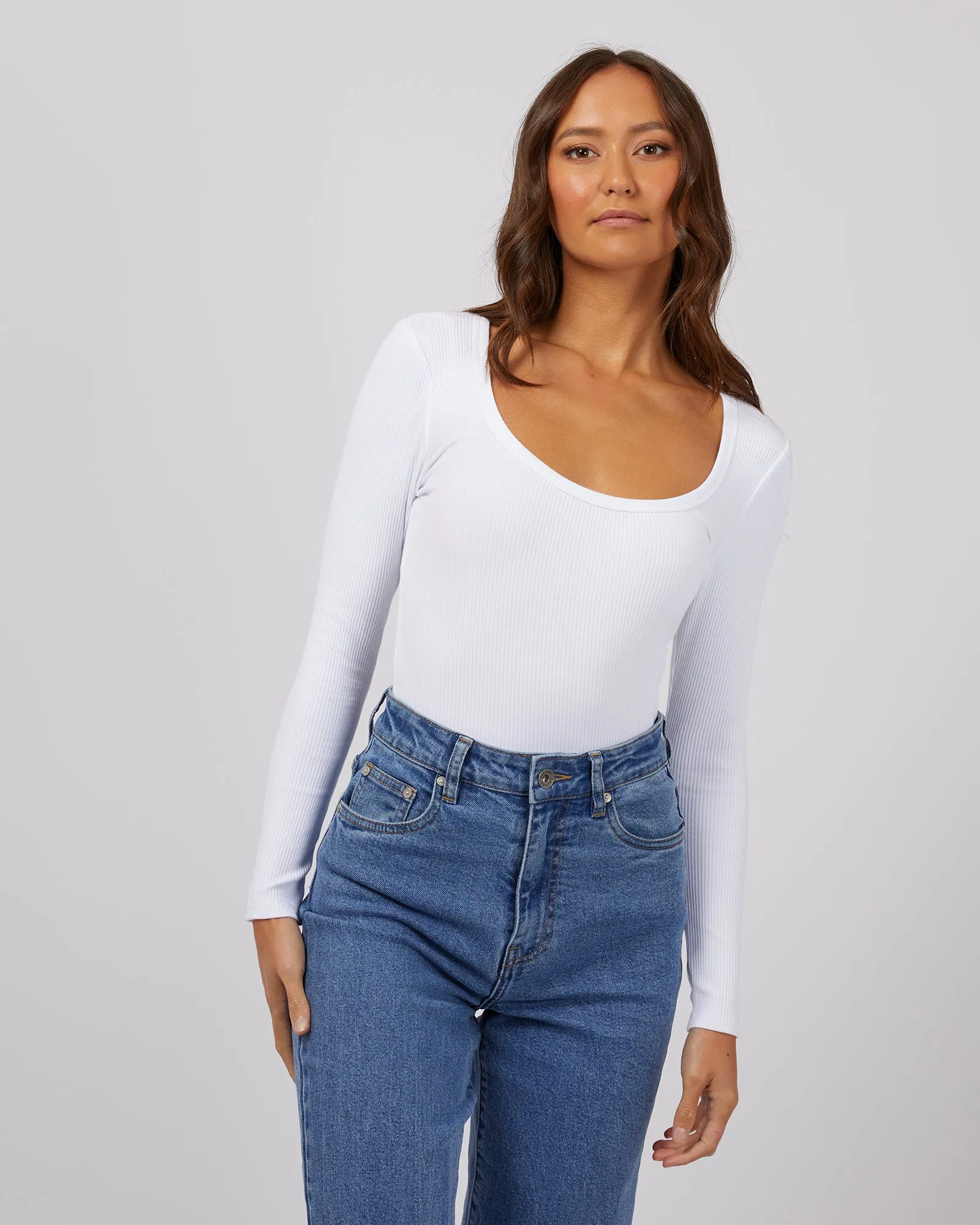 Hazel Long Sleeve White