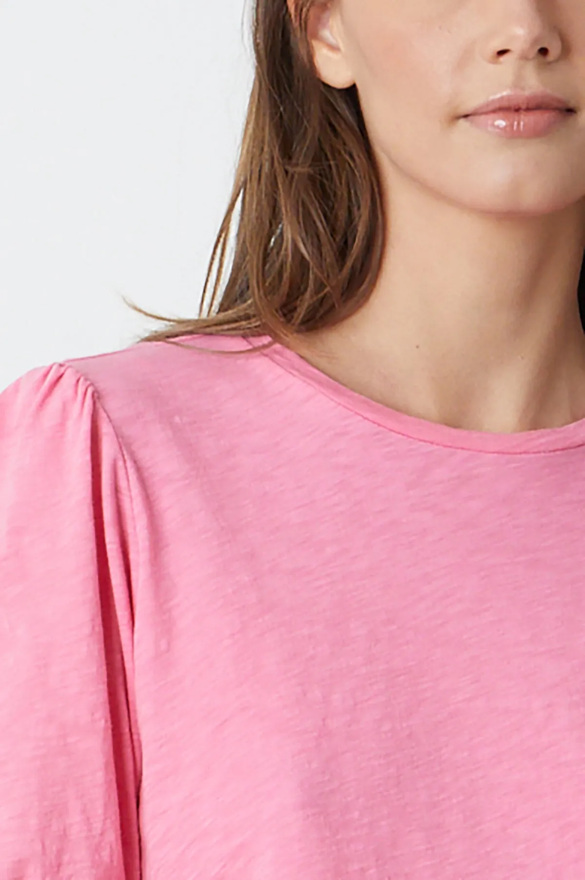 HILARY PUFF SLEEVE CROPPED TEE