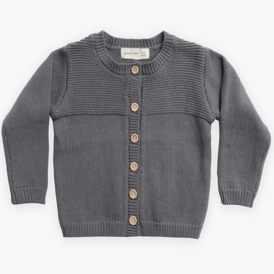 Knit Cardigan - Dark Sea