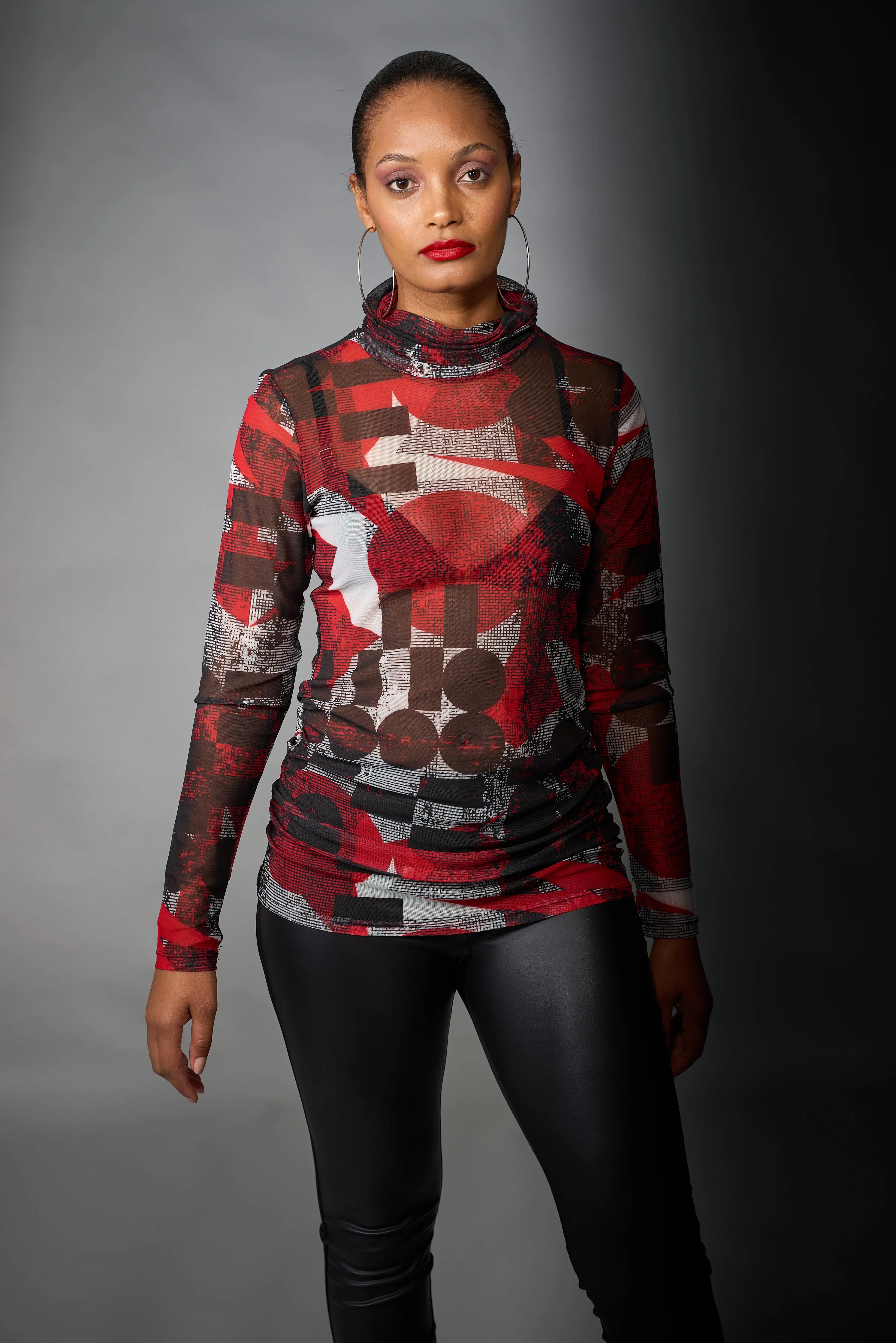 Kozan, Mesh, Max Top in Kandinsky Print