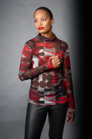 Kozan, Mesh, Max Top in Kandinsky Print