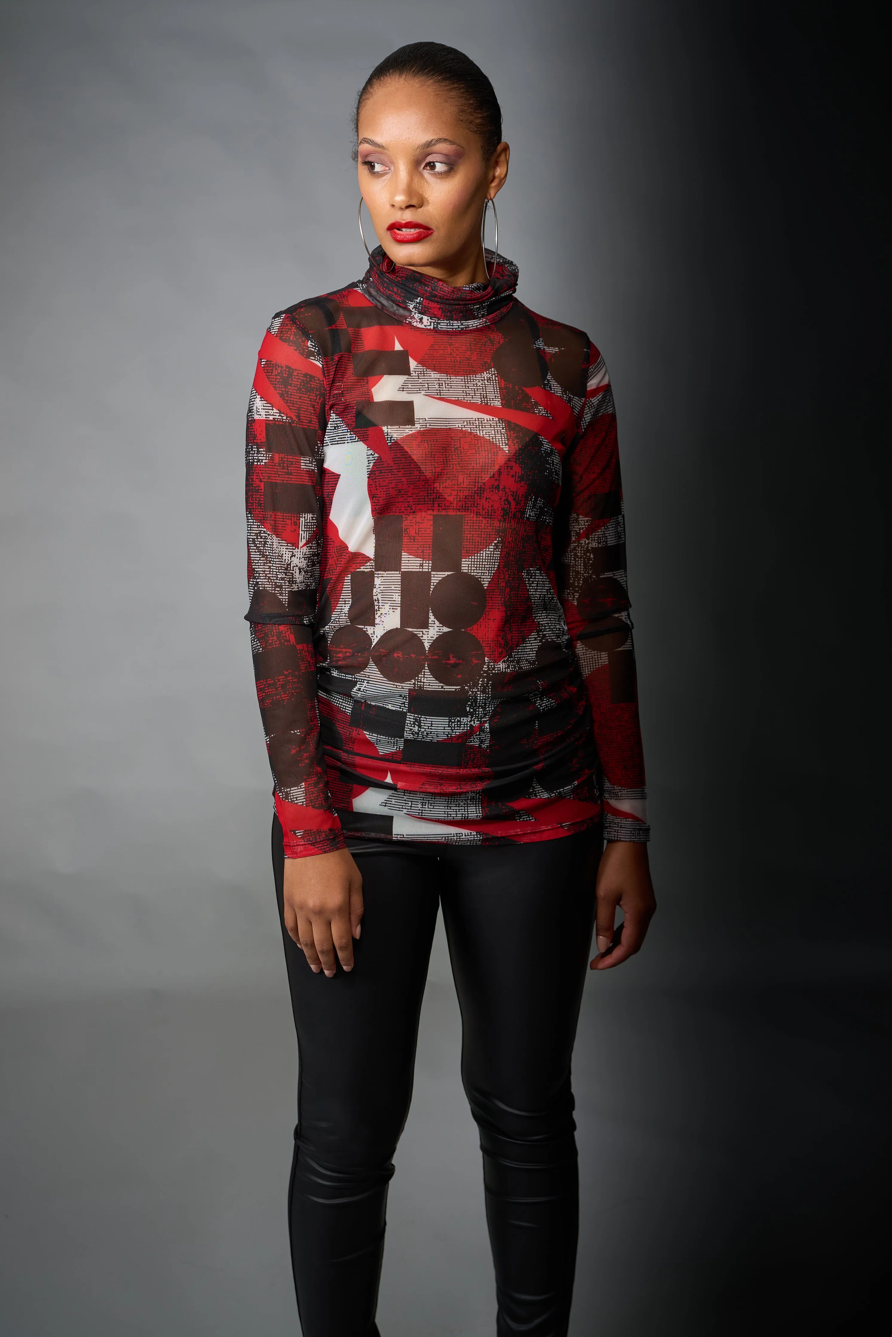 Kozan, Mesh, Max Top in Kandinsky Print