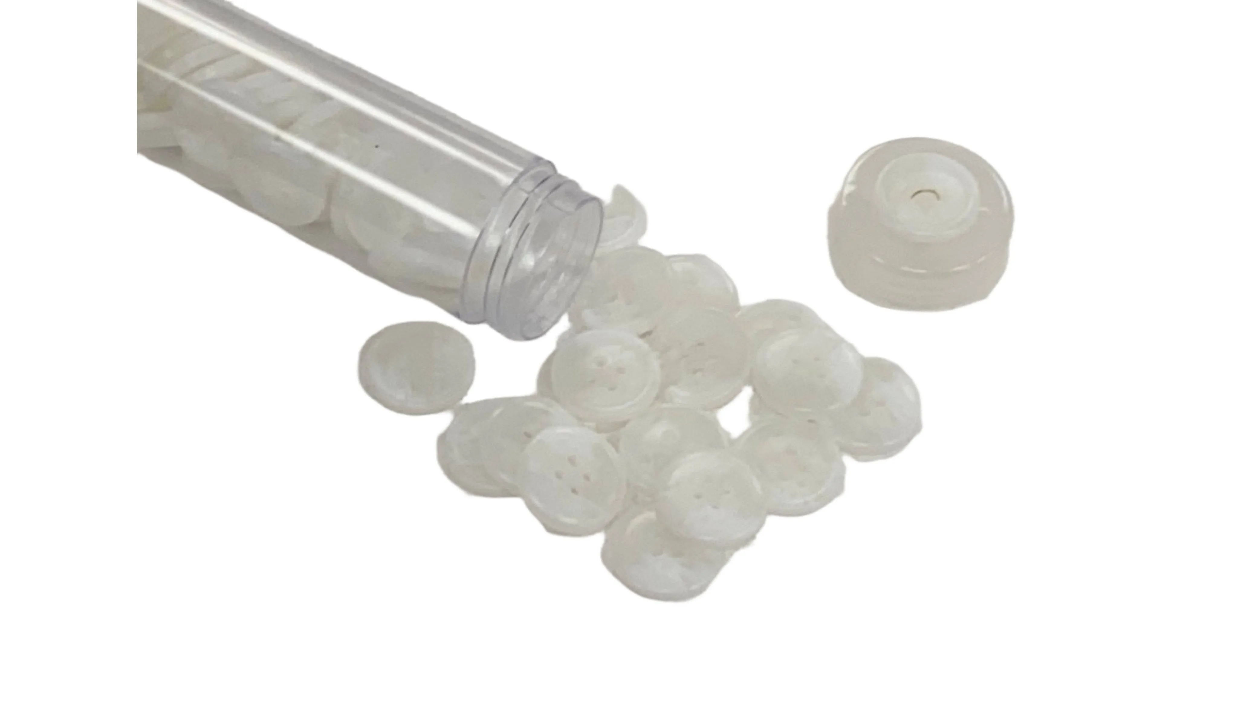 Marble Effect Round Ridged Buttons - Flat