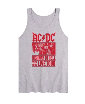 Men's acdc live tour AIRWAVES tank top, gray