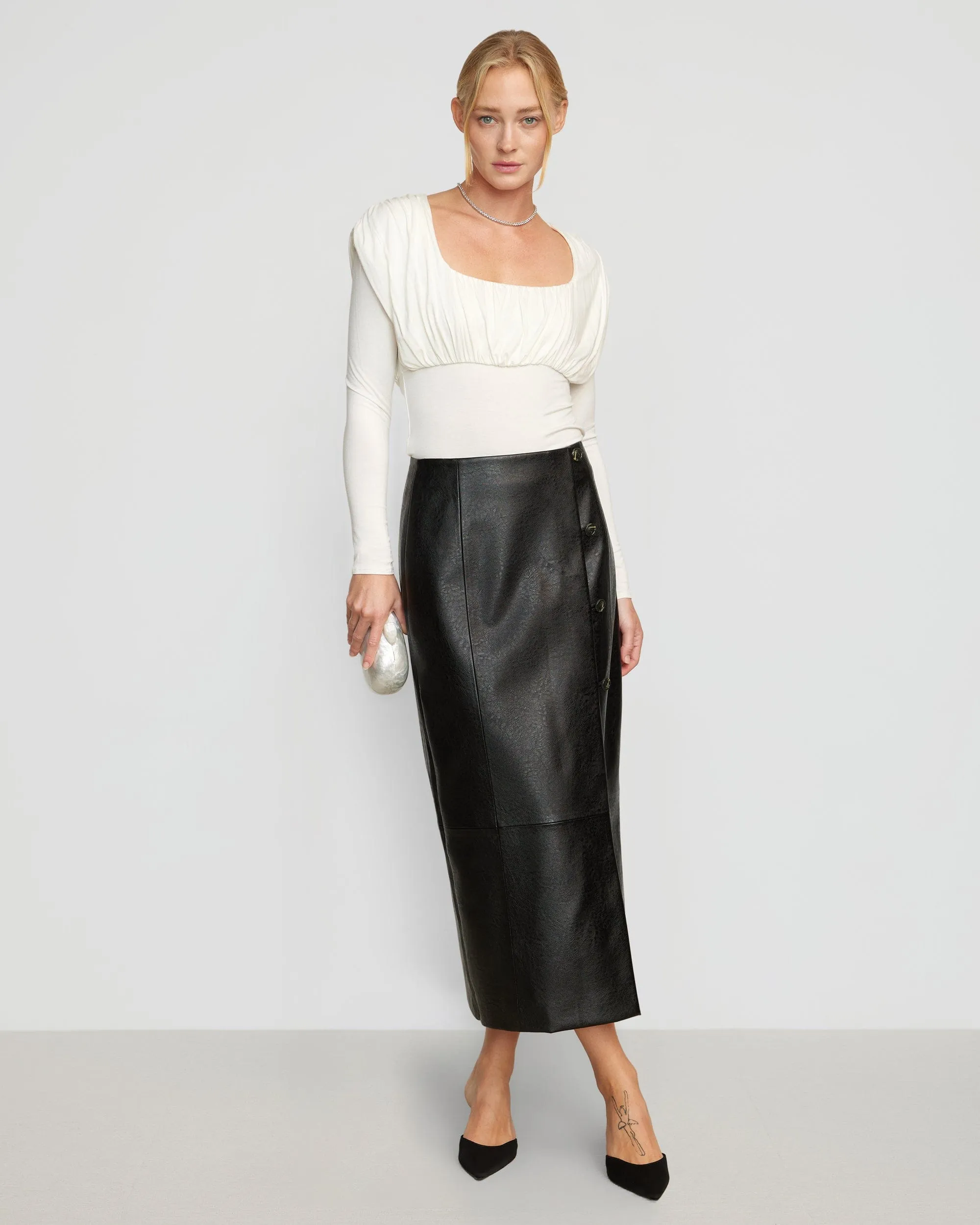 Milagro Ruched Long-Sleeve Tee
