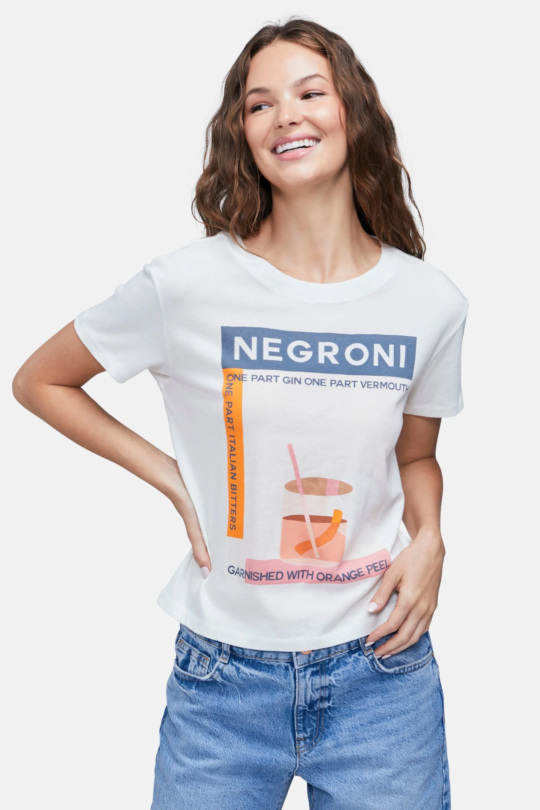 Negroni Charlie Tee | Clean White