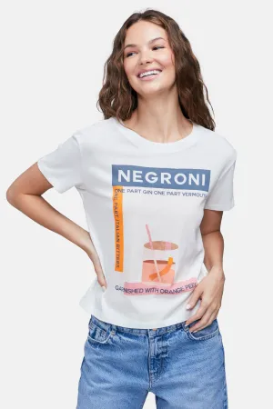 Negroni Charlie Tee | Clean White