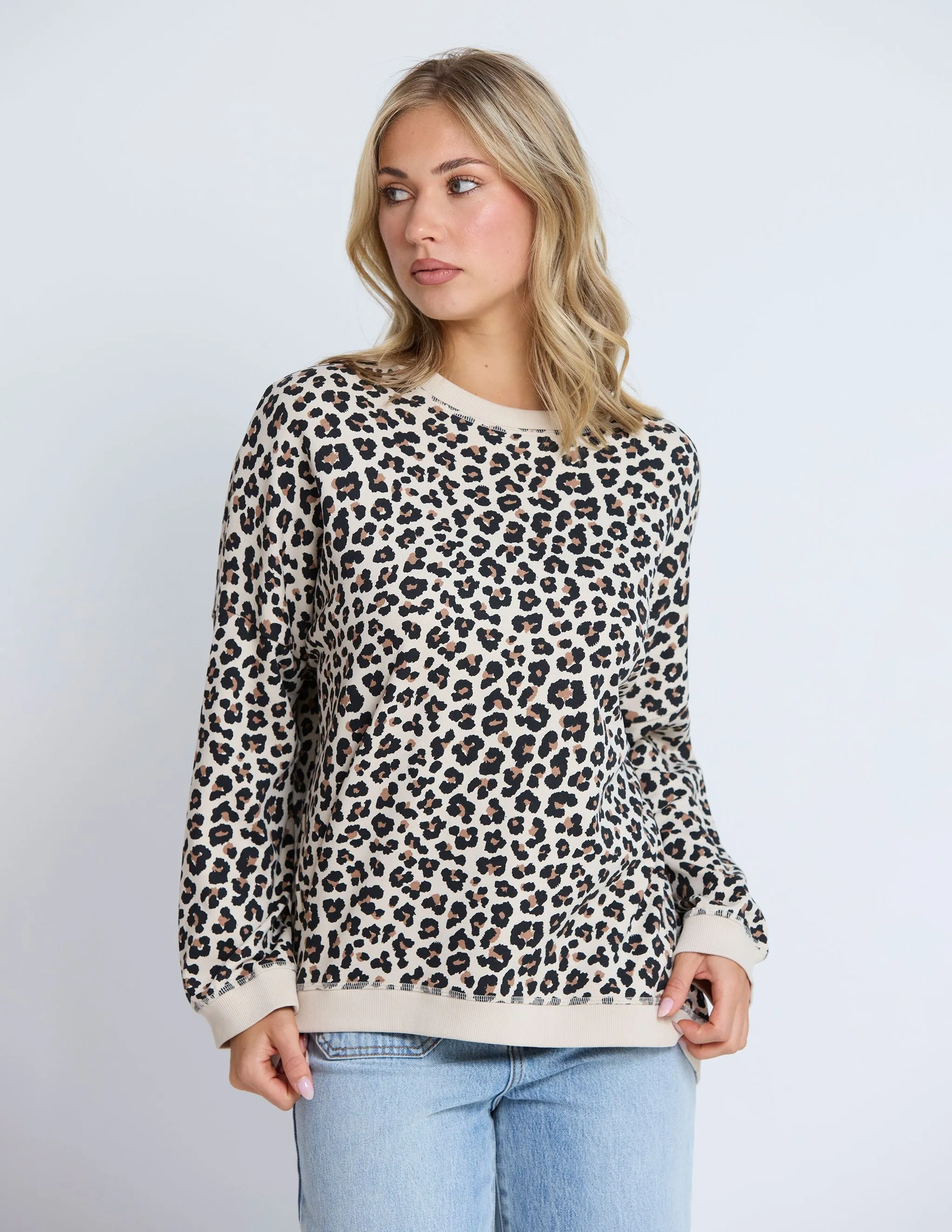 Newport Sweat - Leopard