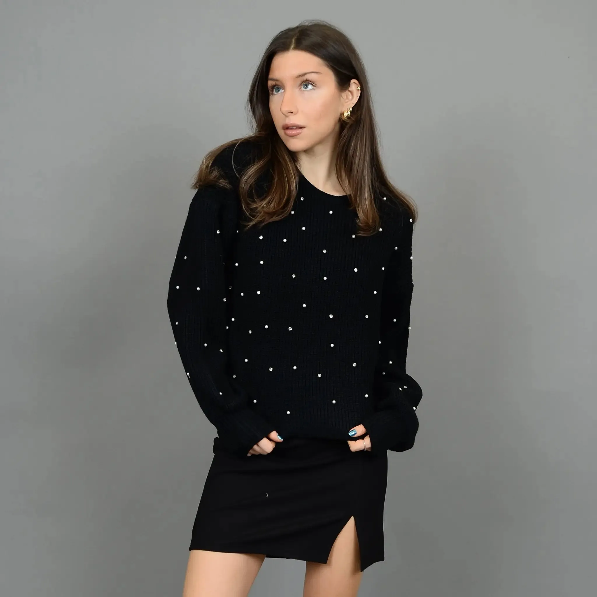Niri Long Sleeve Pull Over Sweater