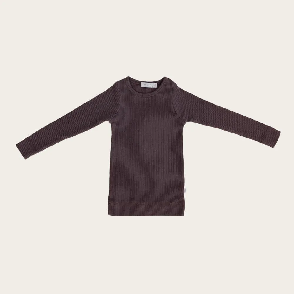 Organic Cotton Long Sleeve Top - Wisteria