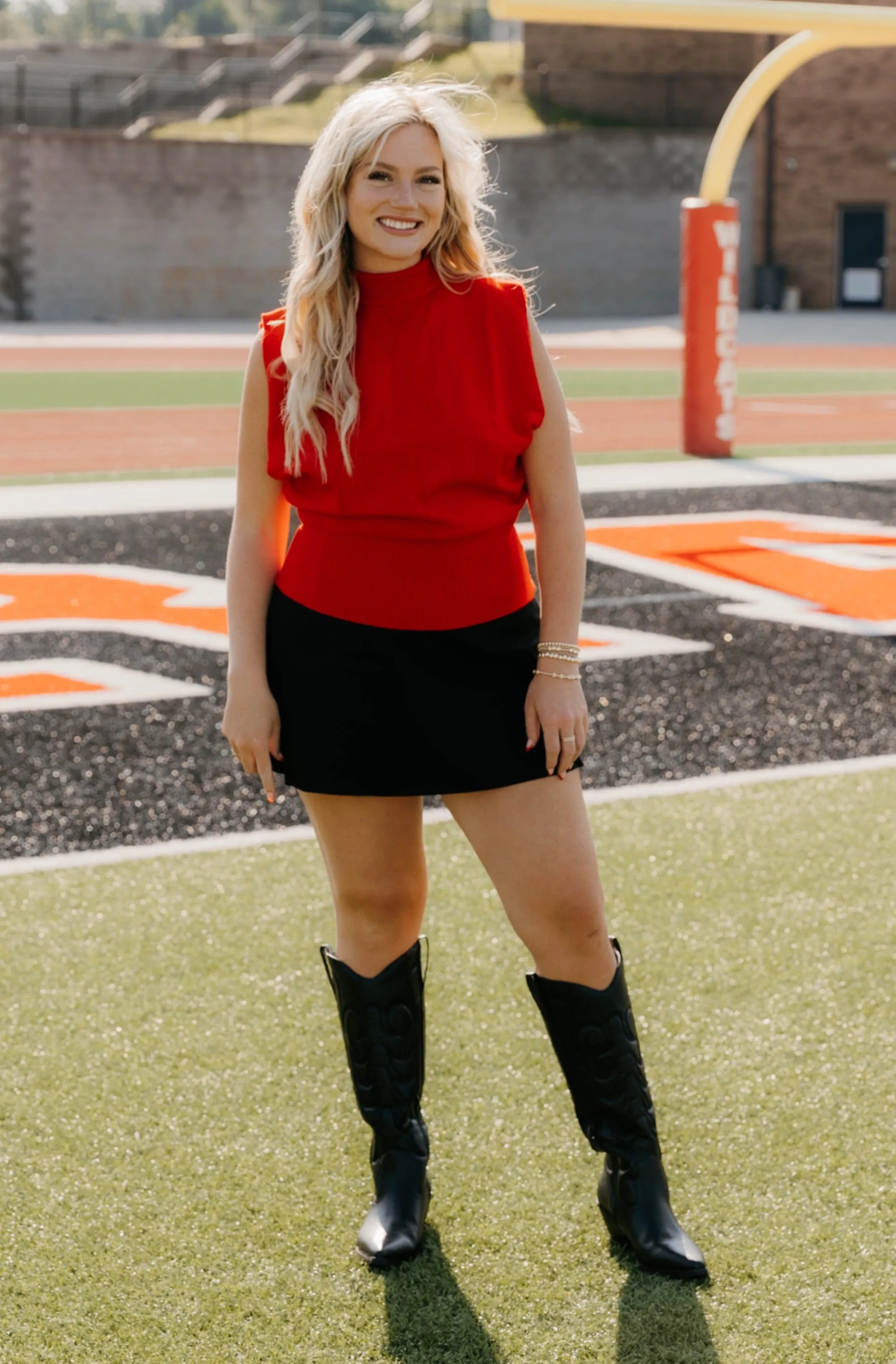 Piper Sleeveless Mock Neck Sweater Top