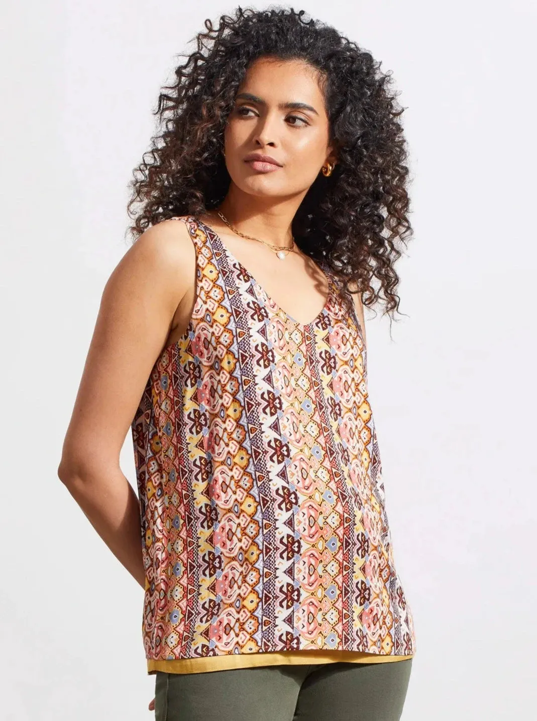 Reversible V-Neck Cami [Dijon-7265O]