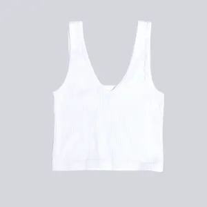 Ribbed Reversible Brami - White