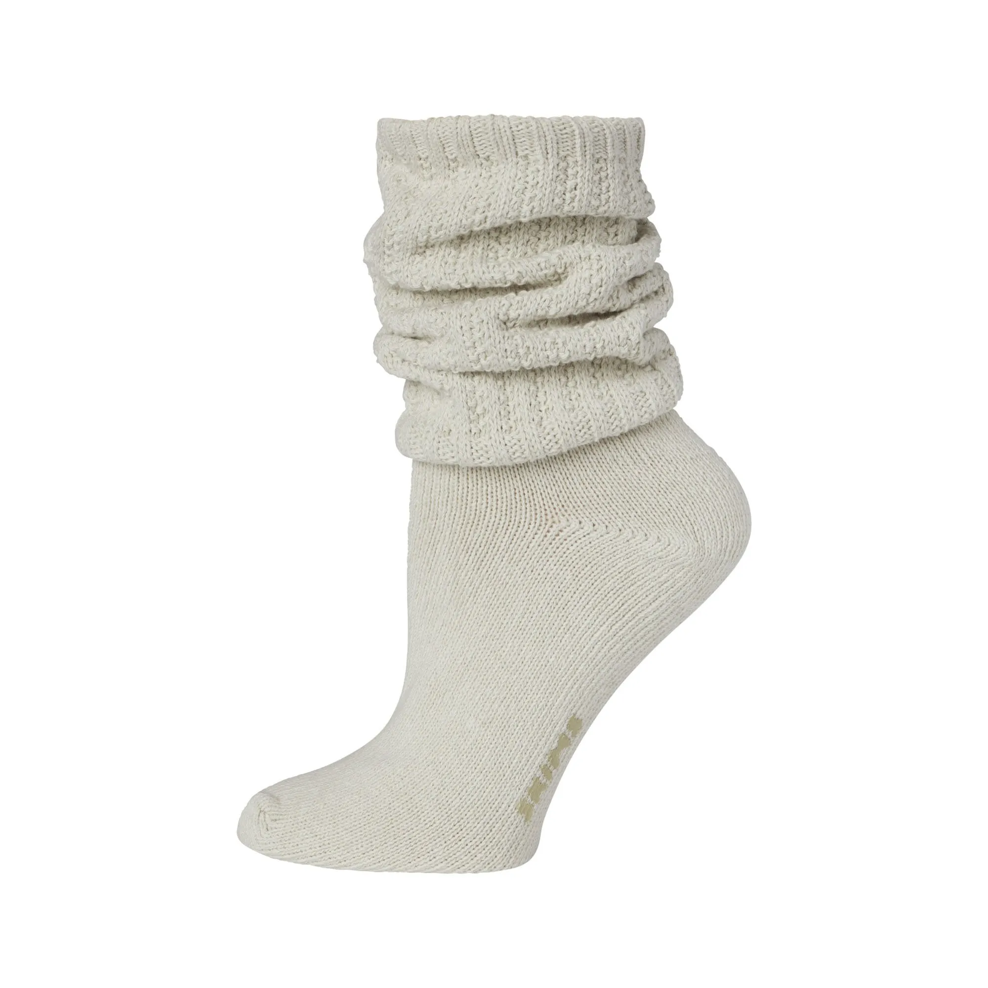SLOUCHY CABLE SOCK | BONE