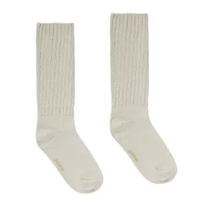 SLOUCHY CABLE SOCK | BONE