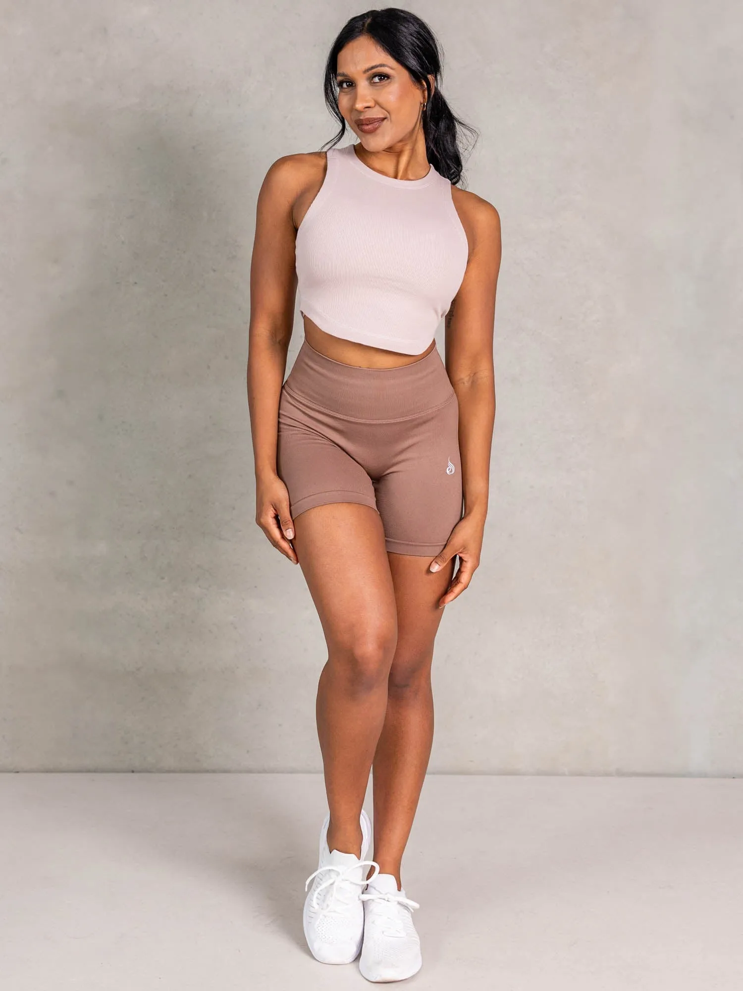 Stride Rib Tank - Biscotti