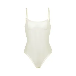 SUMMER MESH STRAPPY BODYSUIT | BONE