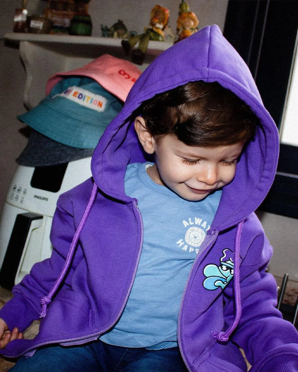 Sunny Outside Kids Zip-Up Hoodie