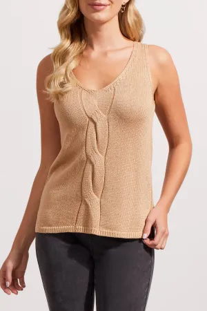 Sweater Tank Vest with Cable Knit