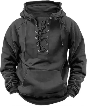Tactical Hoodies for Men Quarter Zip Pullover Sweatshirts Casual Work Crewneck Sweatshirt Cargo Hoodies Multi Pocket