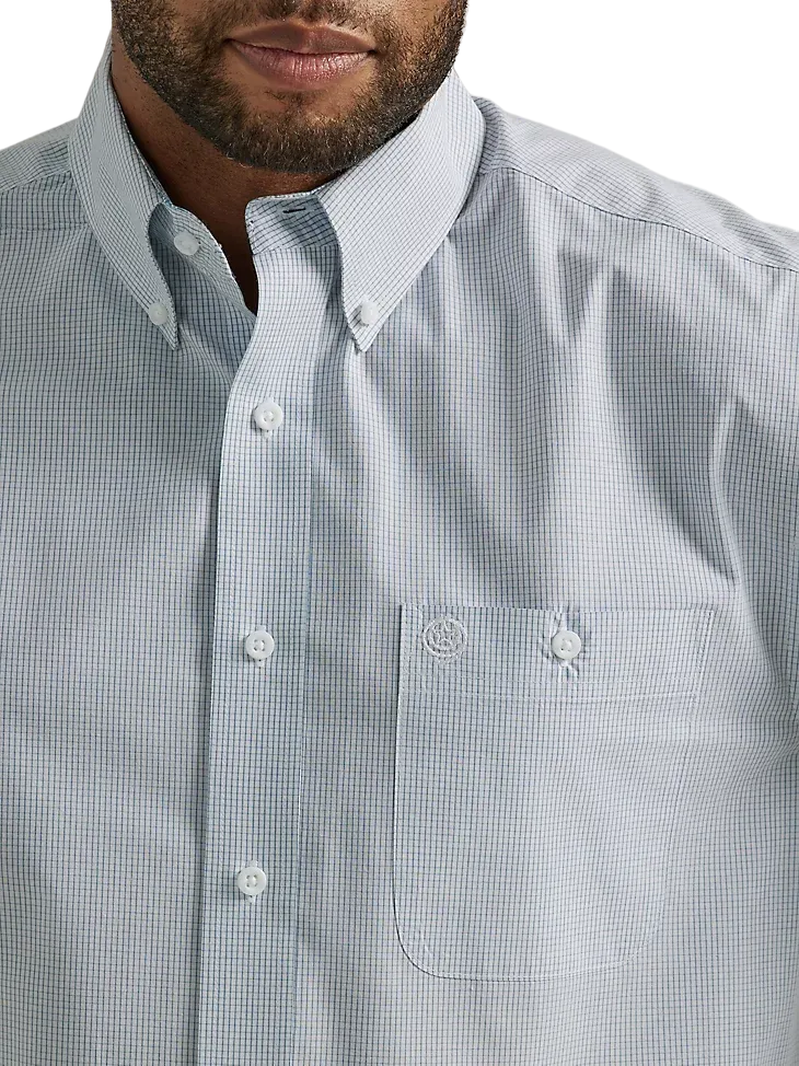 Wrangler Men's Steel Squares George Strait Shirt